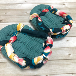 在庫処分 五本指足半 グリーン スリッパ・ルームシューズ イネス 通販