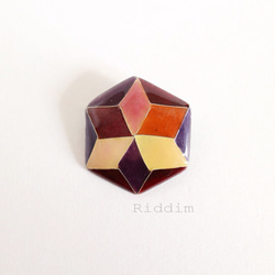 七宝焼き お香立て アクセサリートレー 六角形 ピンク ブルー 七宝焼