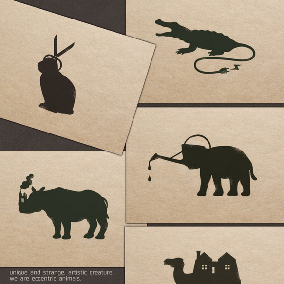 eccentric animal ポストカードセット 3枚目の画像