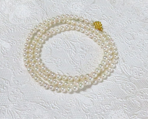 あこや真珠のロングネックレス　5.5～6.0mm　MN0116-010 1枚目の画像