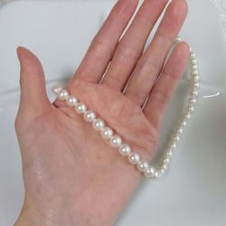 【高品質】7～7.5mmあこや真珠のネックレス　フォーマルOK!　 MN0117-004 5枚目の画像