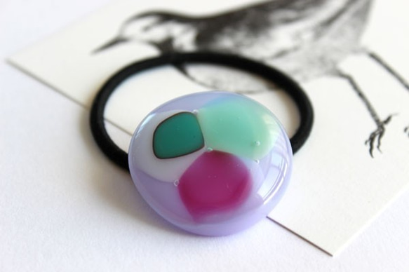 玻璃毛橡膠BomBom彩球（淡紫色） 第1張的照片