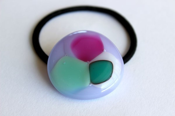 玻璃毛橡膠BomBom彩球（淡紫色） 第3張的照片