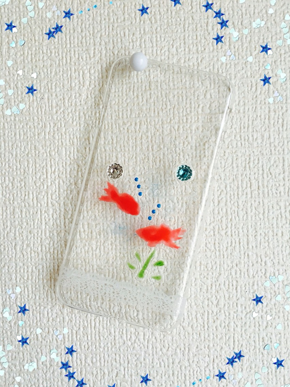夏の金魚 携帯カバー iPhone6/6s 1枚目の画像