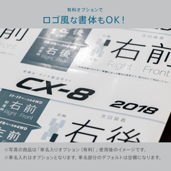 6回分（3年分）！車名入りタイヤローテーションシール・ステッカー！冬タイヤ・スタッドレス・夏タイヤの交換に！シンプルでお 4枚目の画像