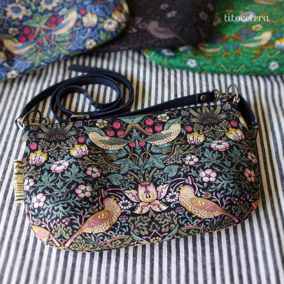 【William Morris】いちご泥棒ポシェット 4色展開 3枚目の画像