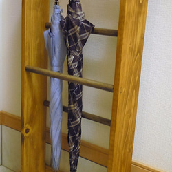 木製 ヒノキの傘立て 屋内用 3枚目の画像