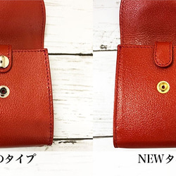 マネークリップ 小さい財布 【ベーシック Pat.mini ピンク】 レザー メンズ レディース 財布 革 プレゼント 6枚目の画像