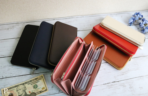 選べる5色* 使いやすい長財布 【ベーシック Pat.Zip】 国産 選べる5色* 使いやすい長財布 【ベーシック Pat.Zip】 国産