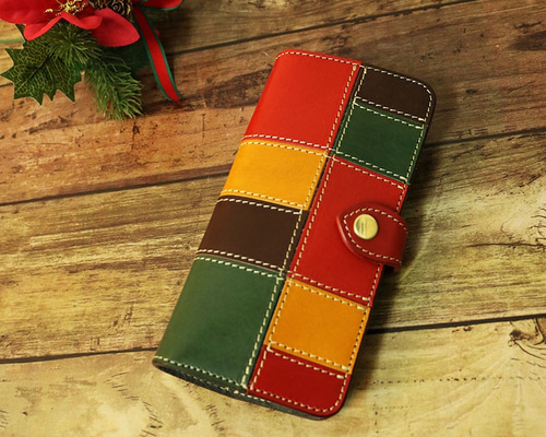 ❤️ラスト1点❤️ Lace Series v2.0 手帳ケース ラスト一点】iPhone7,8plus ＊栃木レザーパッチワーク 手帳型ケース