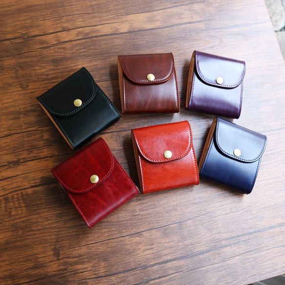 小銭入れ付きマネークリップ 【革の宝石ルガトー Pat.mini】 財布