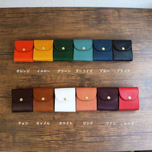 小銭入れ付きマネークリップ 【イタリアンレザーブッテーロ Pat.mini