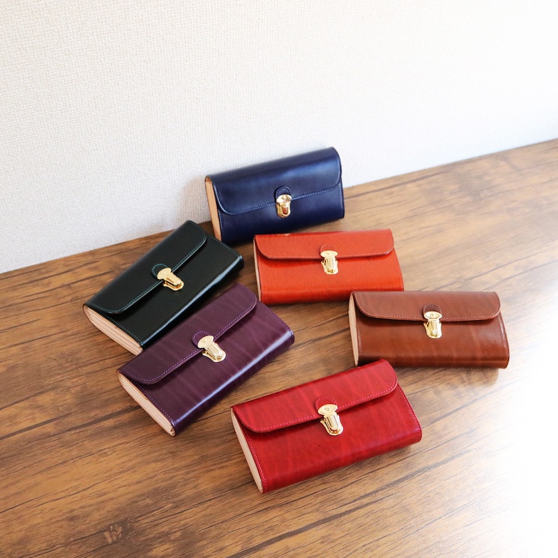 使いやすい長財布 【革の宝石ルガトー Pat.Merge】財布