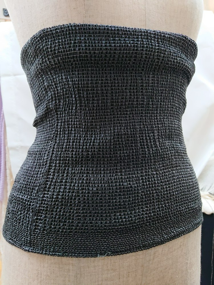 不眠対策 シルク腹巻き　グレー