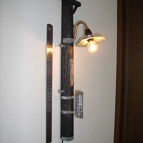レトロ電柱ランプ スタンドライト・テーブルランプ hitorioyakata 通販