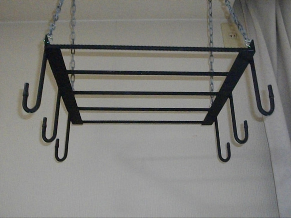 アイアンハンギングラック 値下げ！Ogawa ハンギングラック アイアン