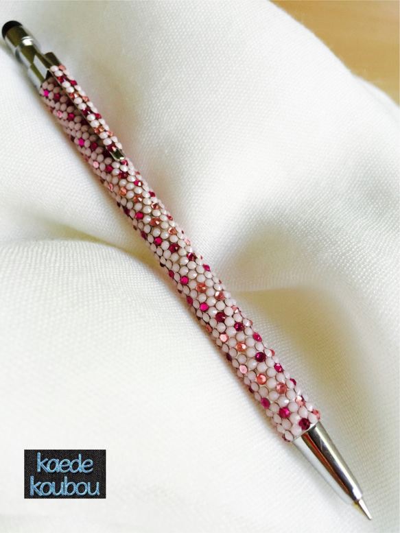 スワロフスキータッチペン付きボールペン キラキラ☆スワロフスキー タッチペン付きボールペン