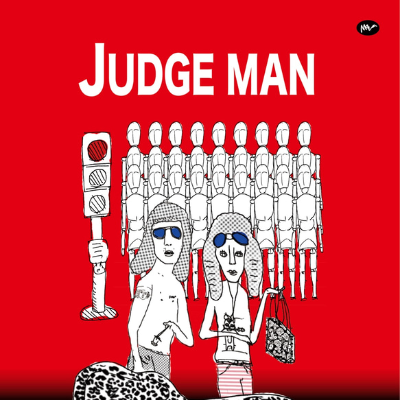 原創手帳型iPhone手機殼「JUDGE MAN 我才是自己的審判官」 第5張的照片