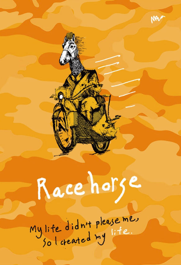 原創手帳型iPhone手機殼「Racehorse」 第5張的照片