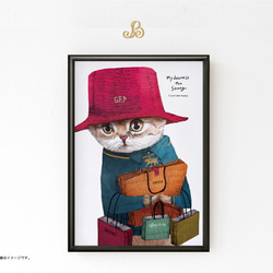 帶框 A3 海報“慾望之貓”含郵費（國內） 第4張的照片