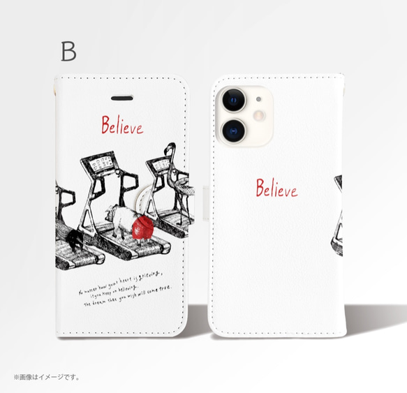 原創手帳型iPhone手機殼「Believe」 第3張的照片