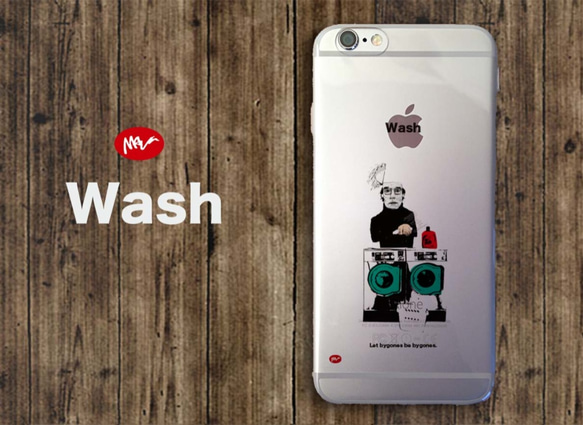 iPhone6/6s/6plus_透明手機殼「wash」 第1張的照片