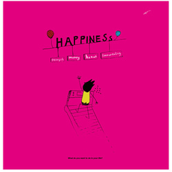 原創手帳型iPhone手機殼「Happiness」 第5張的照片