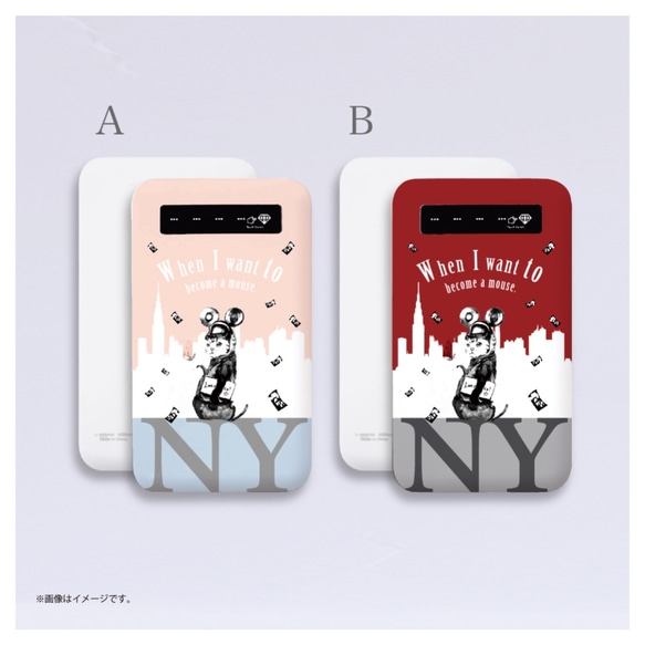 Originalモバイルバッテリー「NYの猫」 2枚目の画像