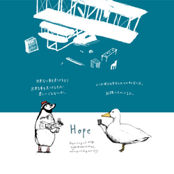 原裝筆記本型iPhone外殼“企鵝和鴨子。” 第4張的照片