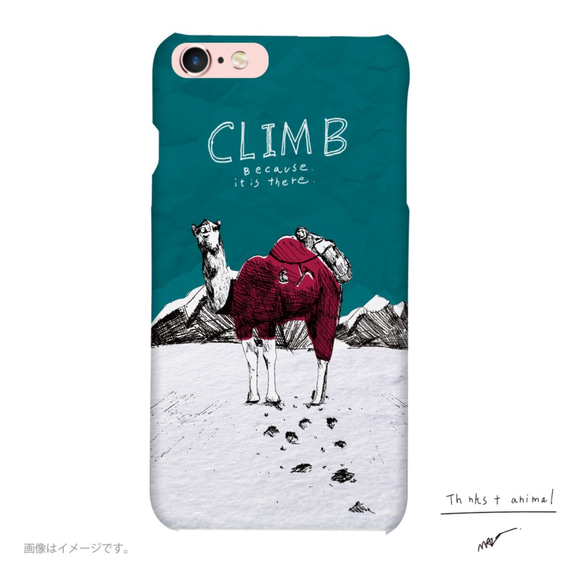 Originalスマホケース「CLIMB_雪山のラクダ」 1枚目の画像