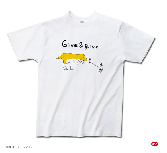 OriginalTシャツ「Give＆give」送料込み 1枚目の画像