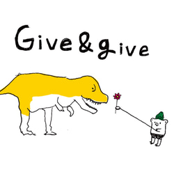 OriginalTシャツ「Give＆give」送料込み 4枚目の画像