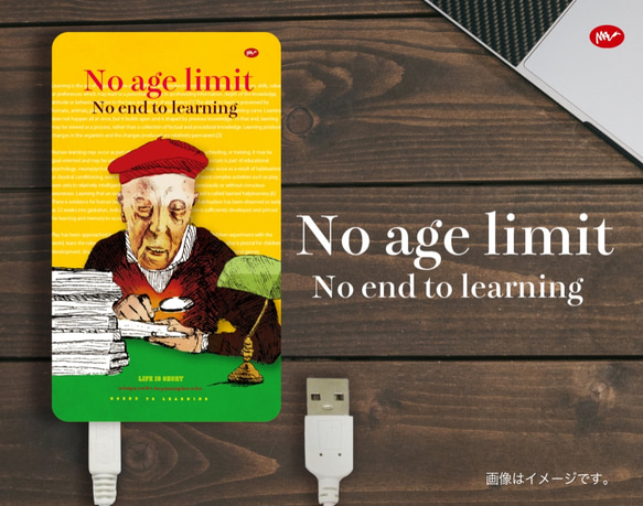 Originalモバイルバッテリー「No age limit」 1枚目の画像