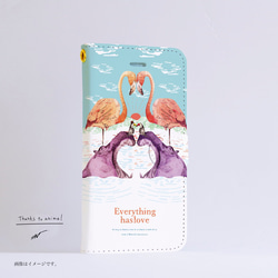 Original手帳型iPhoneケース「Everything has love」 1枚目の画像