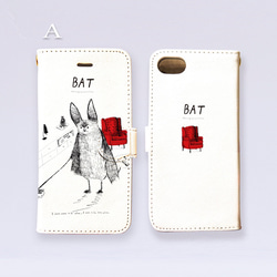 Original手帳型iPhoneケース「BAT」 2枚目の画像