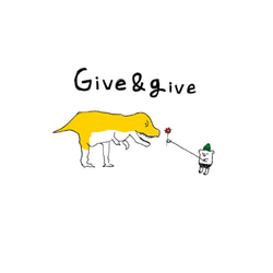 フレーム付きA4ポスター「Give＆give」 4枚目の画像