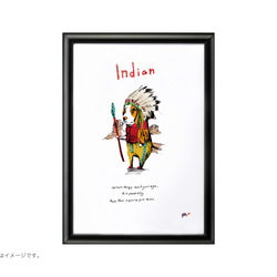 フレーム付きA4ポスター「Indian」 2枚目の画像