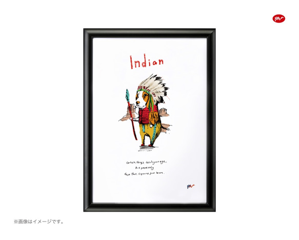 フレーム付きA4ポスター「Indian」 2枚目の画像