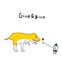 送料込み/リング付きスマホケース「Give＆give」 7枚目の画像