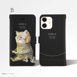 Original手帳型iPhoneケース「GAMER_CAT」 3枚目の画像