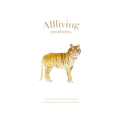 Original手帳型iPhoneケース「All living creatures_tiger」 5枚目の画像