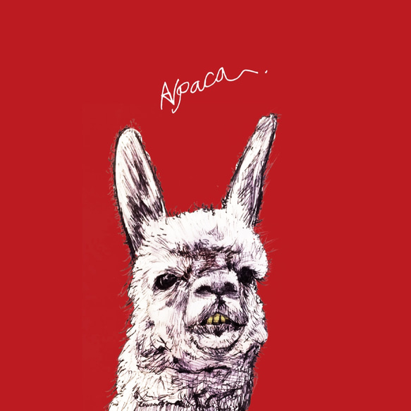 Original手帳型iPhoneケース「アルパカ-Alpaca」 5枚目の画像