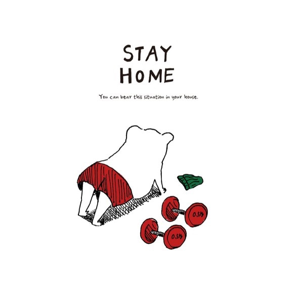 A3ポスター「STAY HOME Exercise」 5枚目の画像