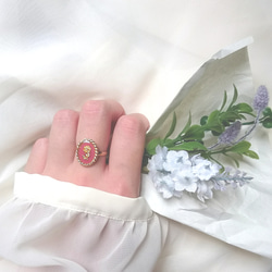 再販④♡ vintage honey bee 蜜蜂のヴィンテージリング A (ワイン