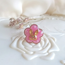 再販④♡ vintage honey bee 蜜蜂のヴィンテージリング A (ワイン