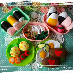フェルトおままごと☆お祭りフード(スタンド・鉄板有り無し選択