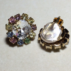 flower bijou earrings 3枚目の画像