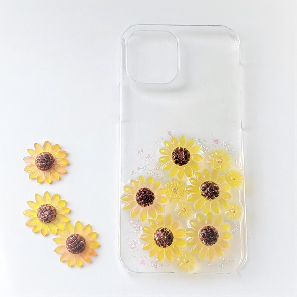 花束のかわりに 咲くひまわりのスマホケース　iPhone１２ 3枚目の画像