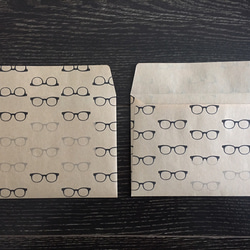 【送料無料】 眼鏡柄　レターセット 2枚目の画像