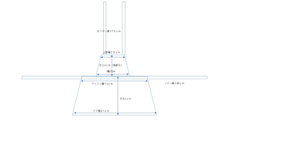 大人用エプロン　黒幾何学柄 5枚目の画像